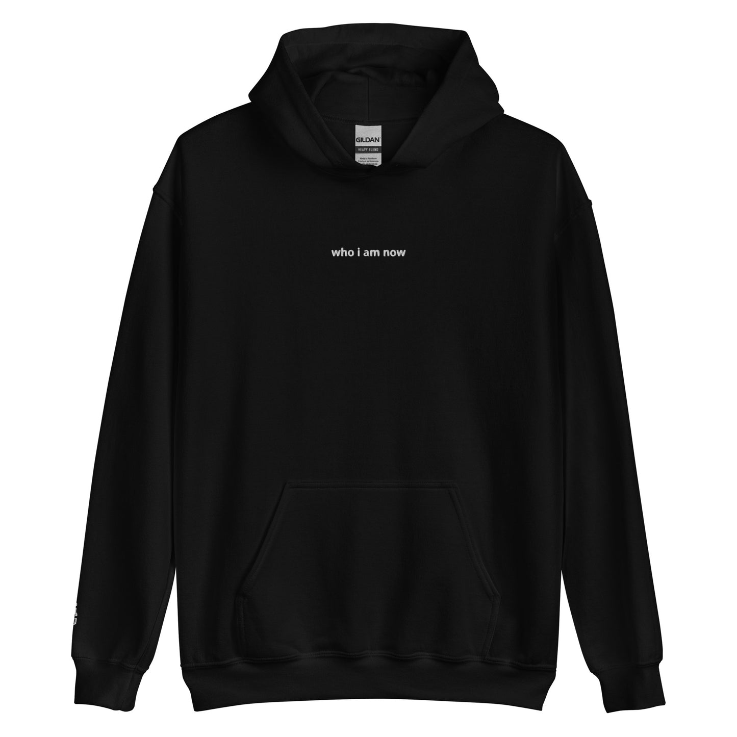 "who I am now" hoodie